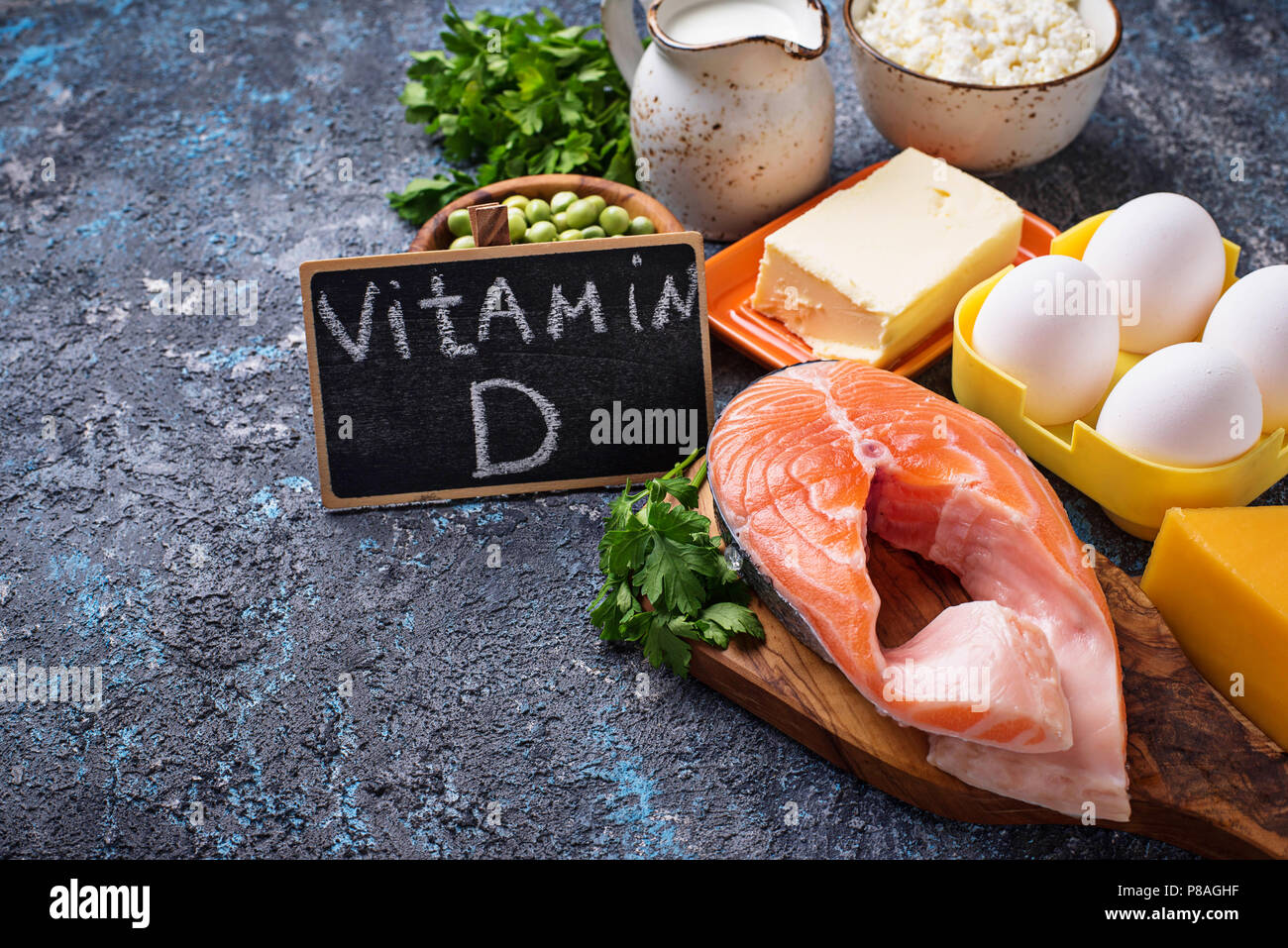 healthy-foods-containing-vitamin-d-stock-photo-alamy