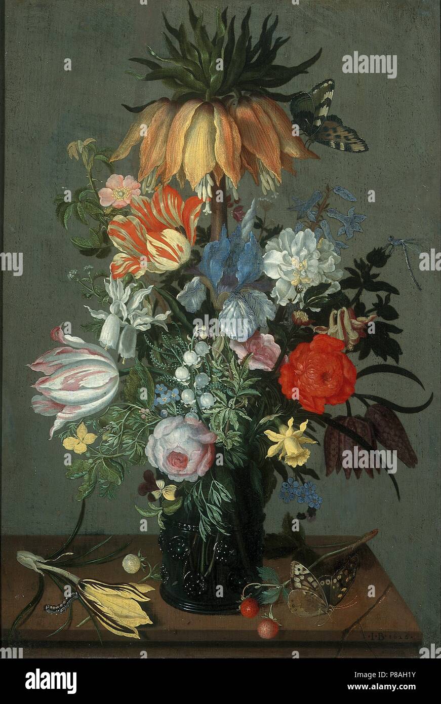 Flower Still Life with Crown Imperial. Museum: Centraal Museum, Utrecht. Stock Photo