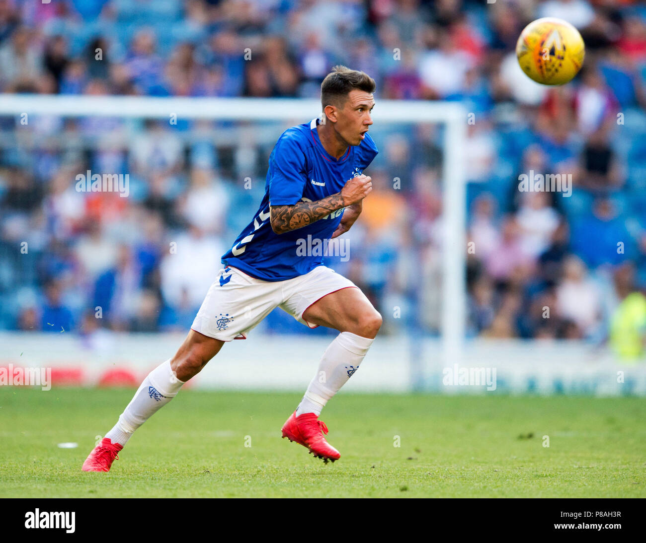 Rangers Ryan Jack in action during a pre-season friendly match at Ibrox ...