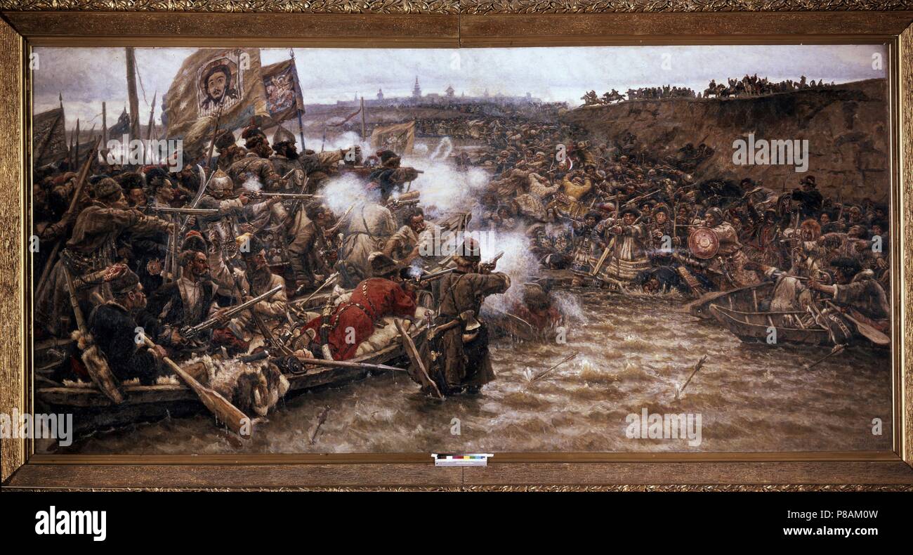 This glory does not die out in the centuries. Painting The Conquest of Siberia by Yermak This glory does not die out in the centuries. Painting The Conquest of Siberia by Yermak