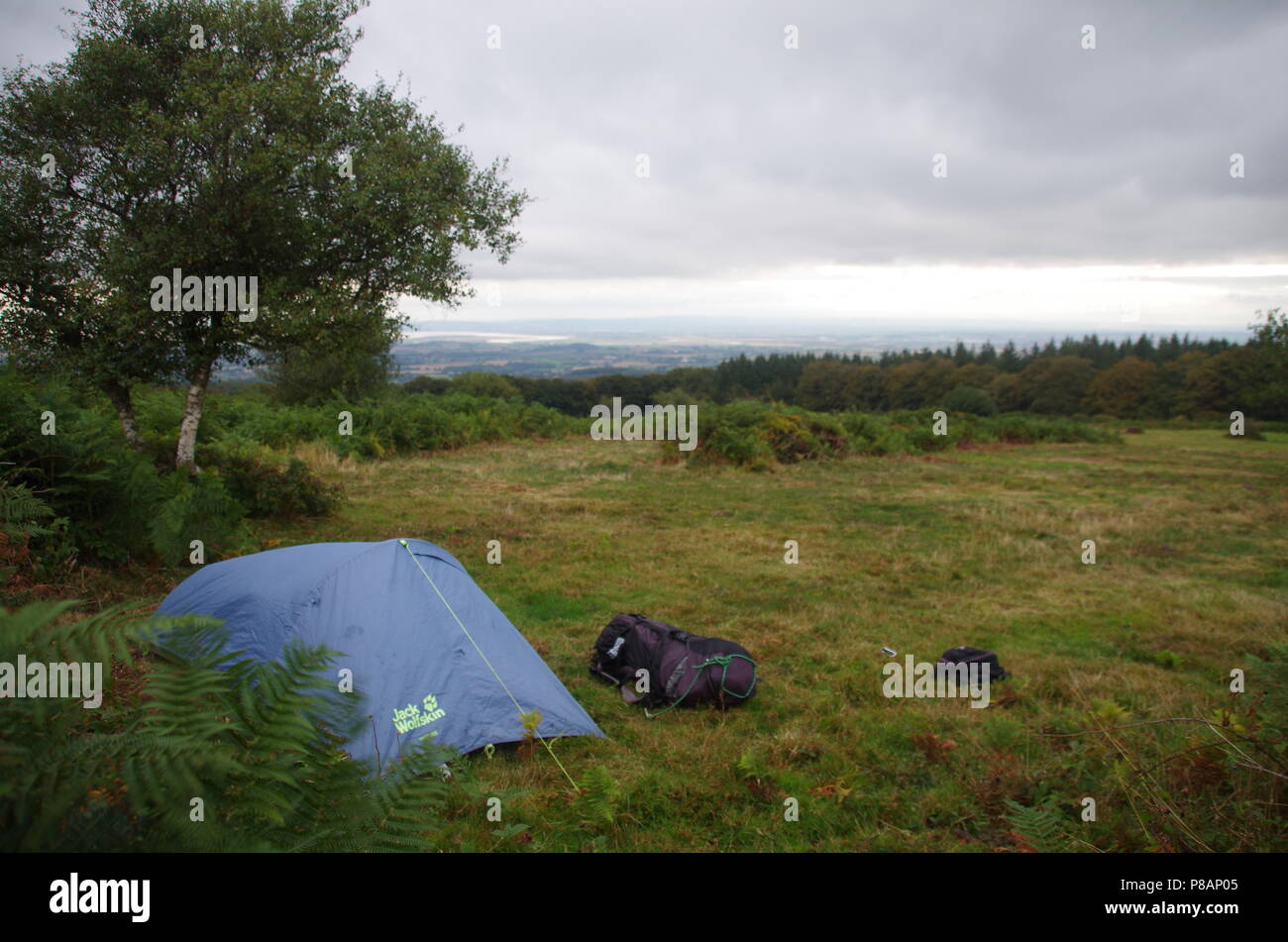 Quantock Hills Wild Camping John O Groats Duncansby Head To Lands End End To End Trail Exmoor Somerset England Uk Stock Photo Alamy