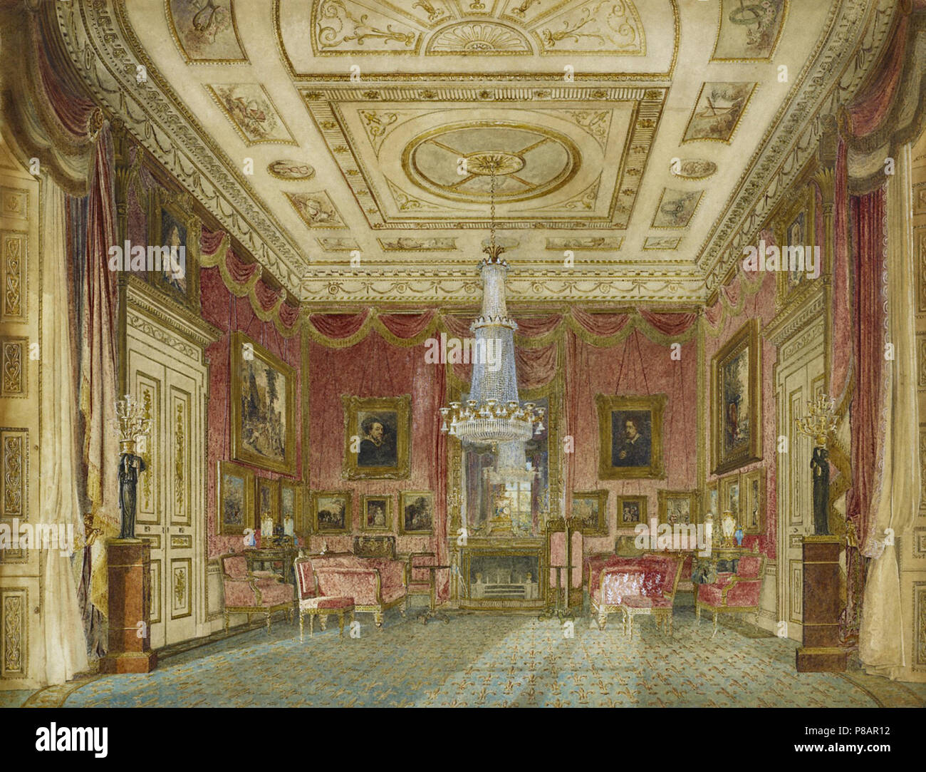 Wild  Charles - Carlton House - the Rose Satin Drawing Room 1 Stock Photo