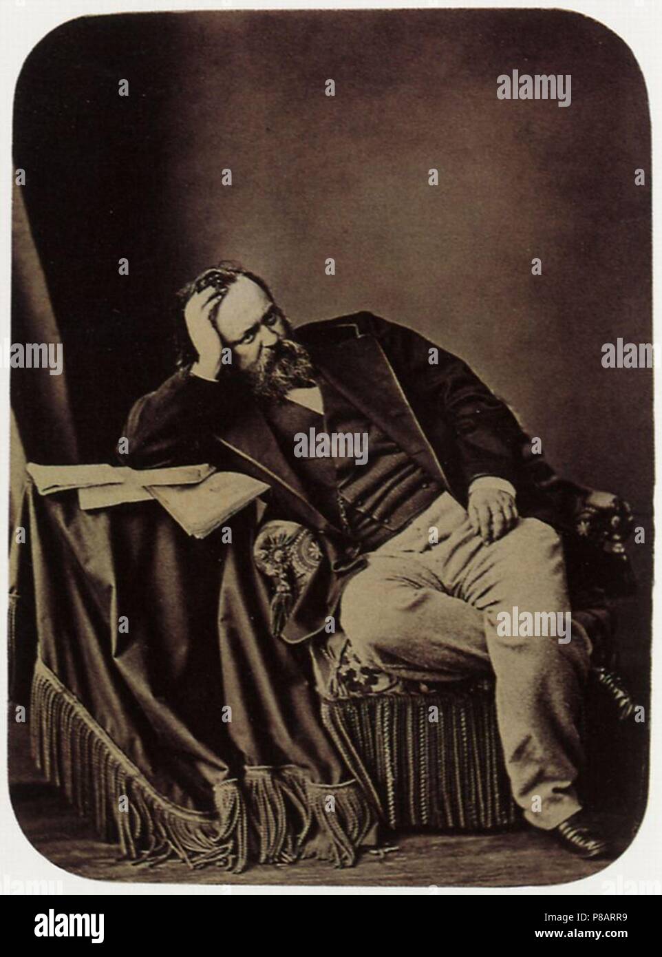 Writer Alexander Herzen (1812-1870). Museum: State History Museum, Moscow. Stock Photo