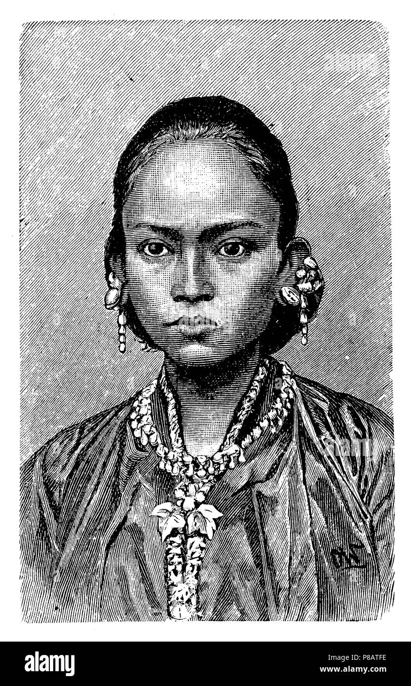 Javanese woman, O W  1904 Stock Photo