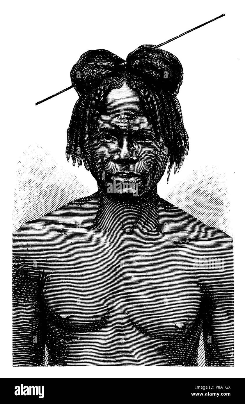 Niam-Niam Man, 1904 Stock Photo - Alamy