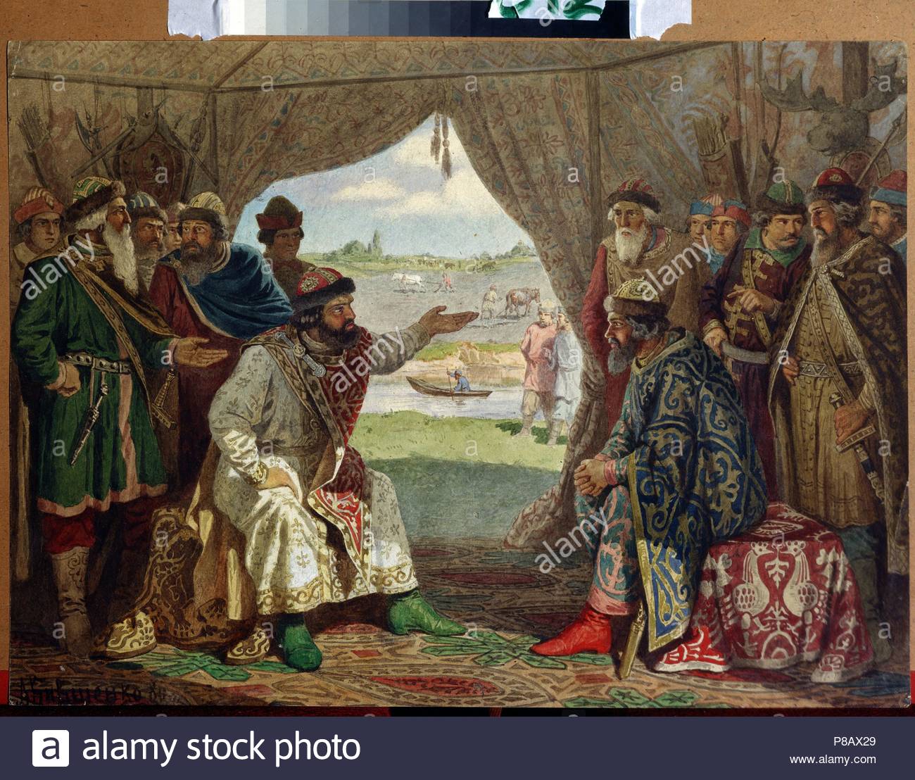 The historical portrait of Vladimir Monomakh - Prince of Kiev The historical portrait of Vladimir Monomakh - Prince of Kiev