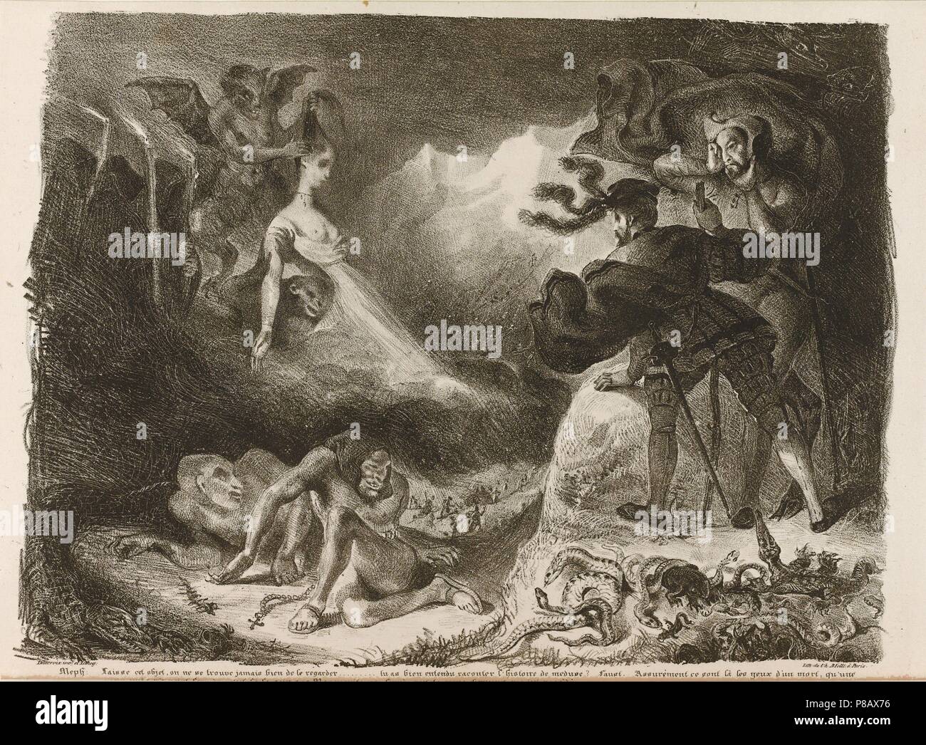 Illustration to Goethe's Faust. Museum: PRIVATE COLLECTION Stock Photo ...