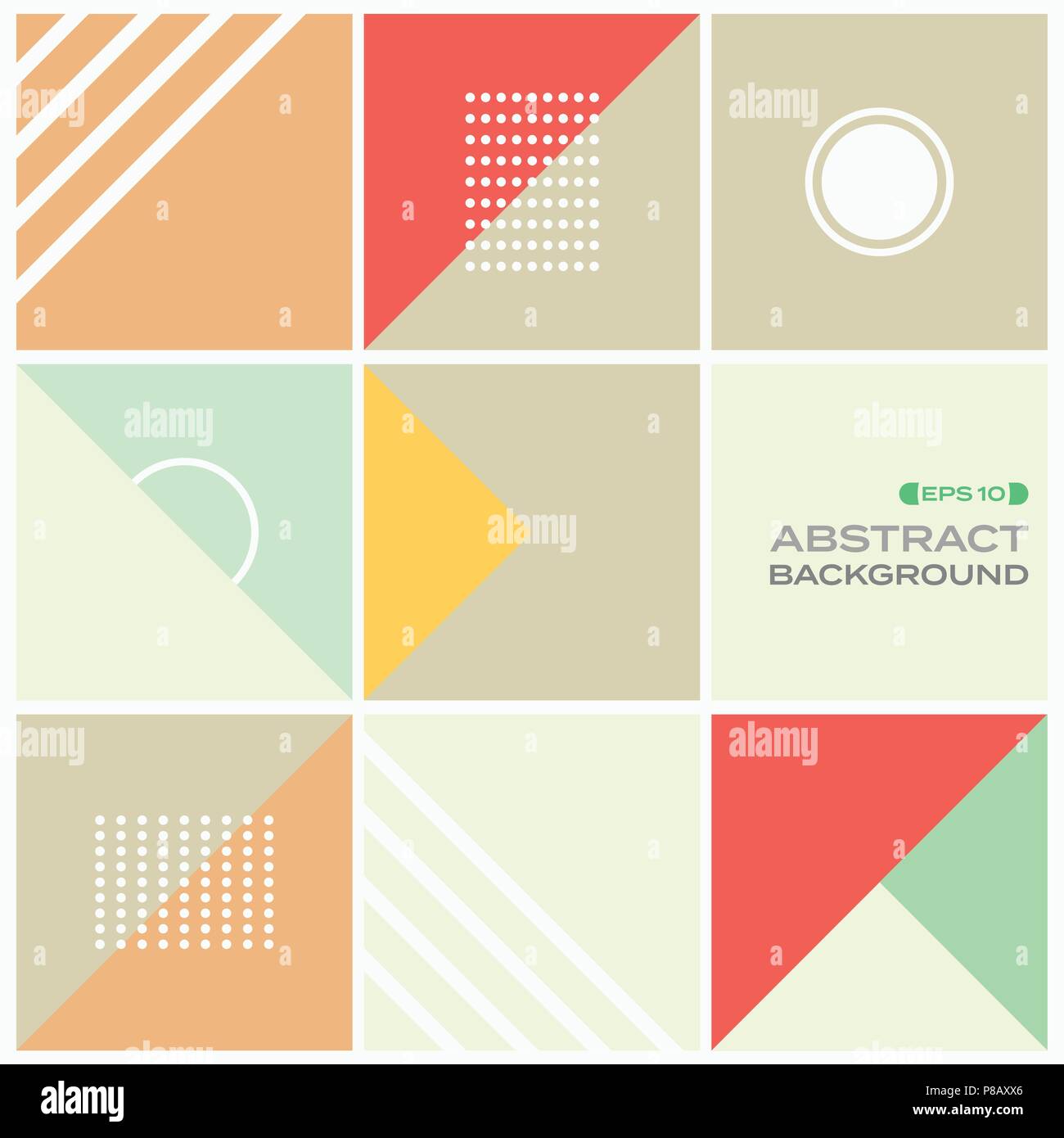 Abstract of colorful stylish geometric pattern background, illustration ...