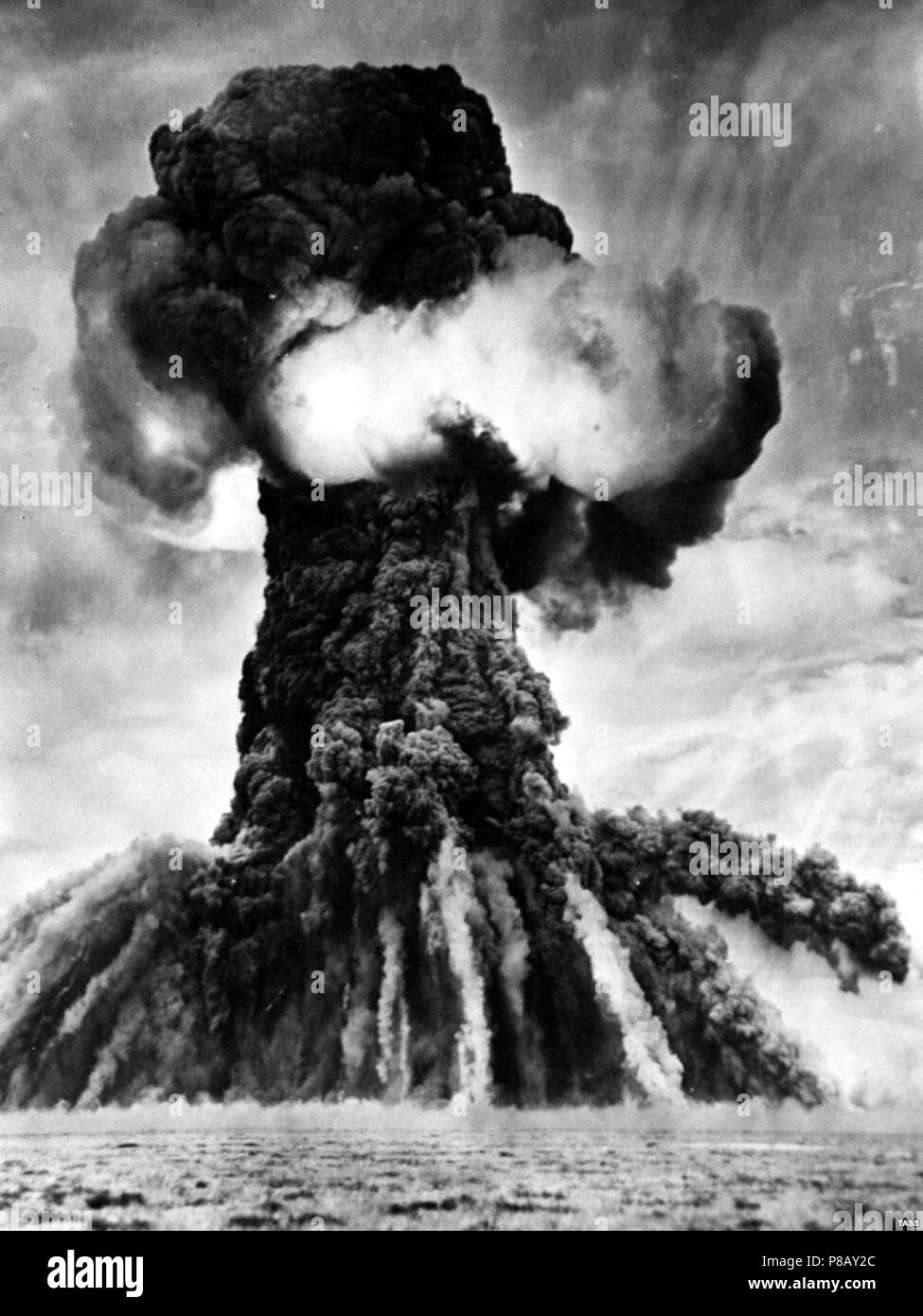 The Soviet Union's first nuclear test at Semipalatinsk on August 29, 1949. Museum: Russian State Military History Archive. Stock Photo