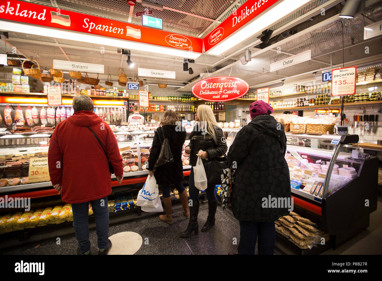 Hotorgshallen Food Hall, Hötorget, Stockholm, Sweden Stock Photo - Alamy