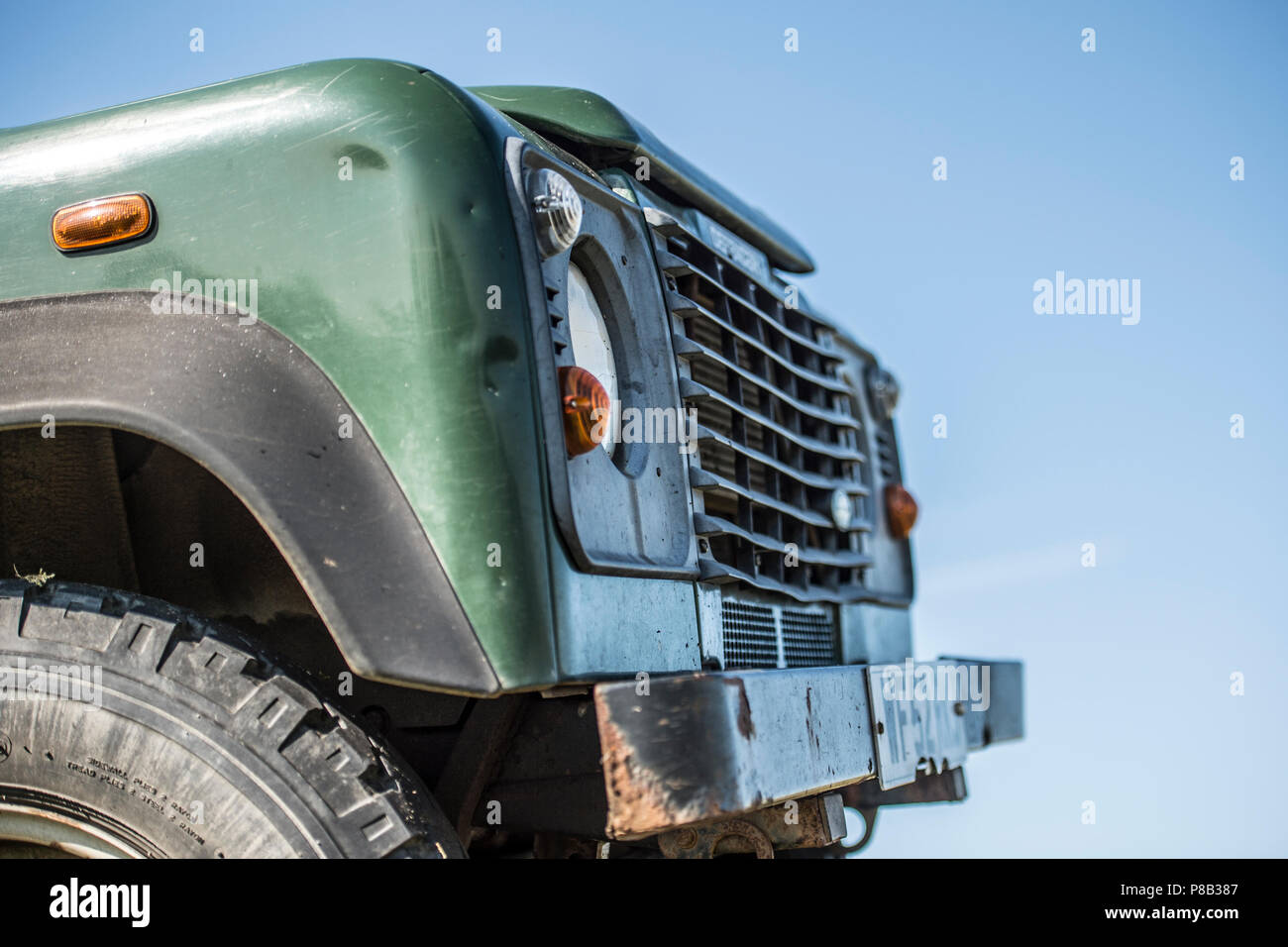 landrover defender Stock Photo