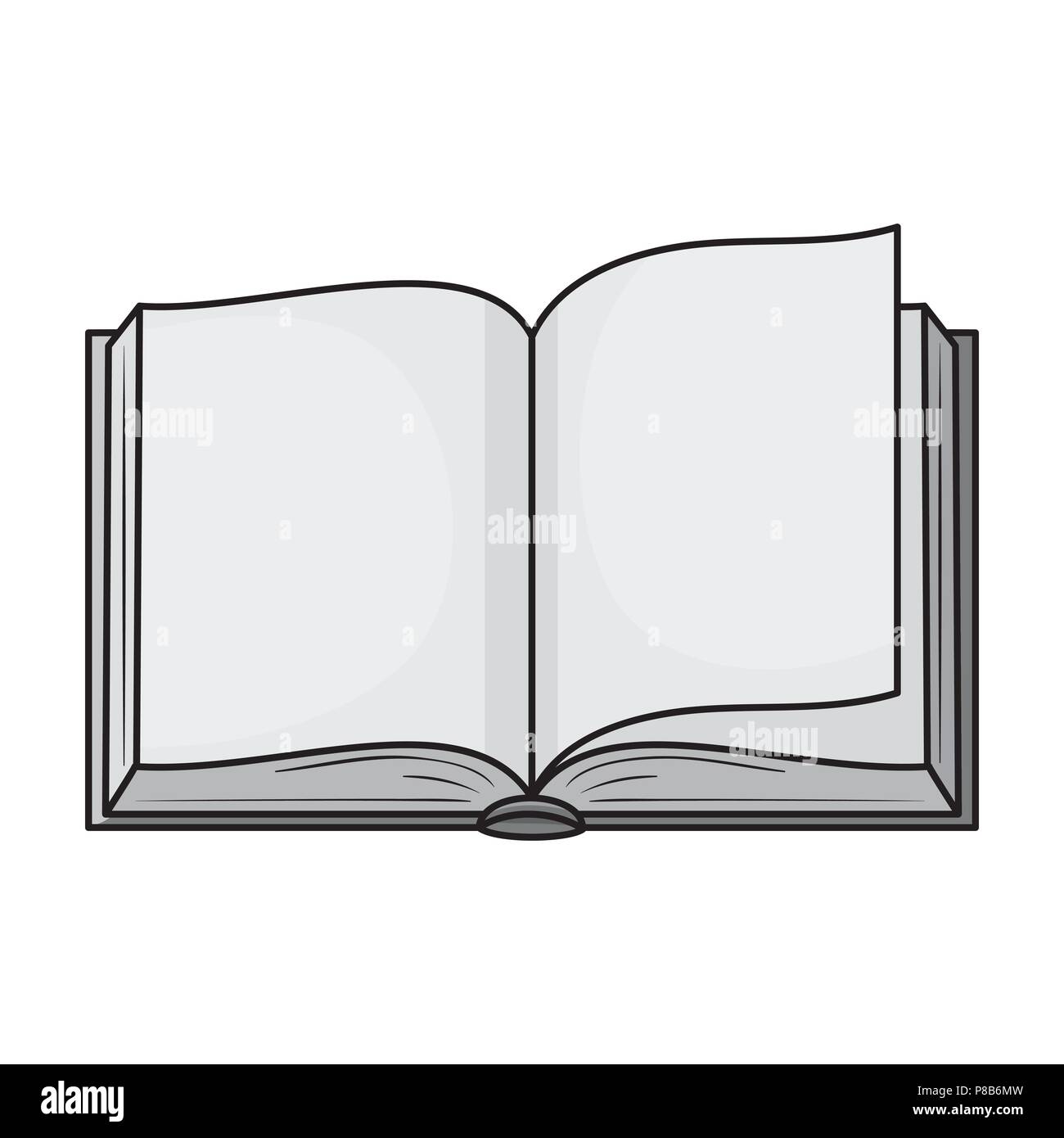 open book vector symbol icon design. Beautiful illustration isolated on  white background Stock Photo - Alamy