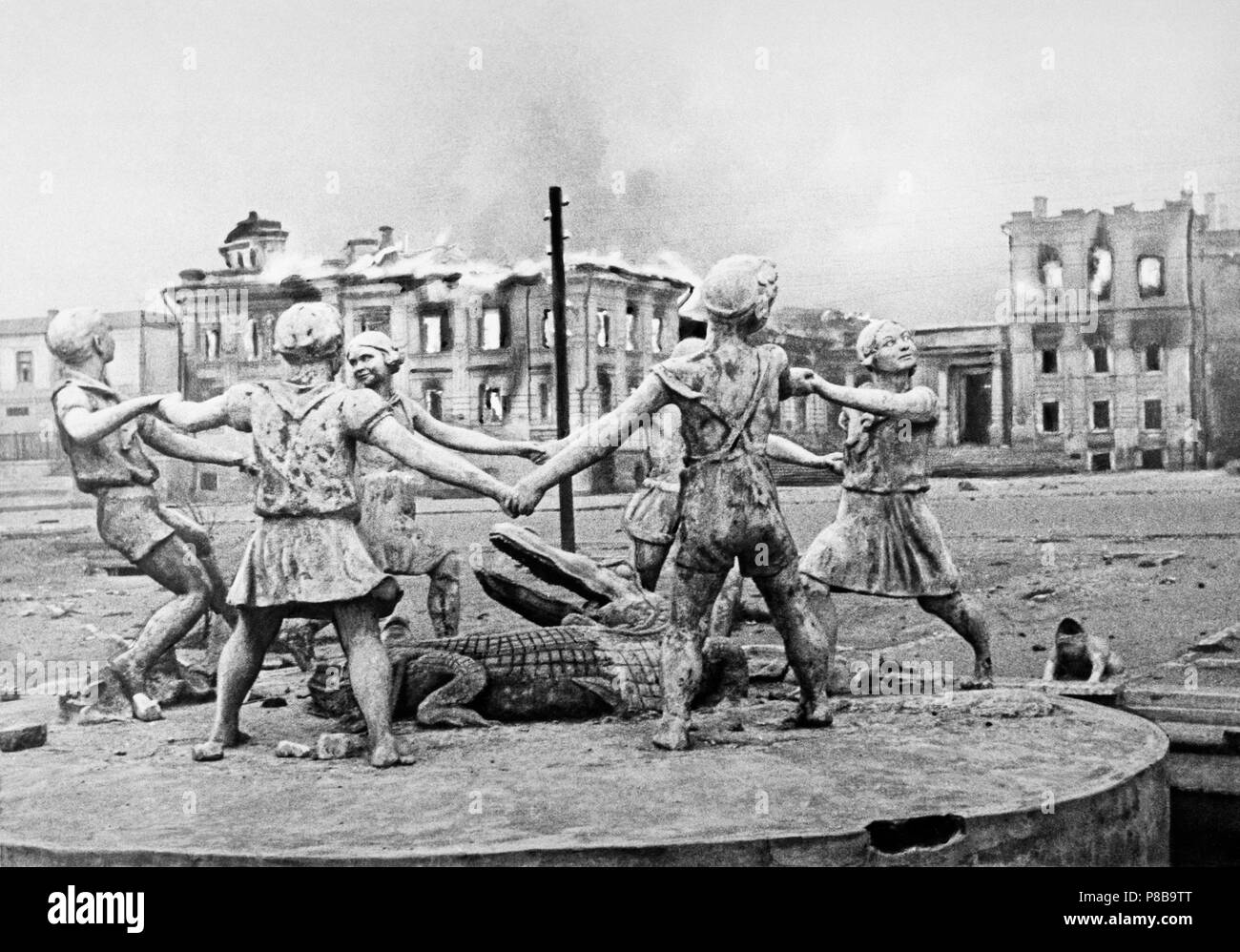 Stalingrad, 23 August 1942. Museum: Moscow Photo Museum (House of Photography). Stock Photo