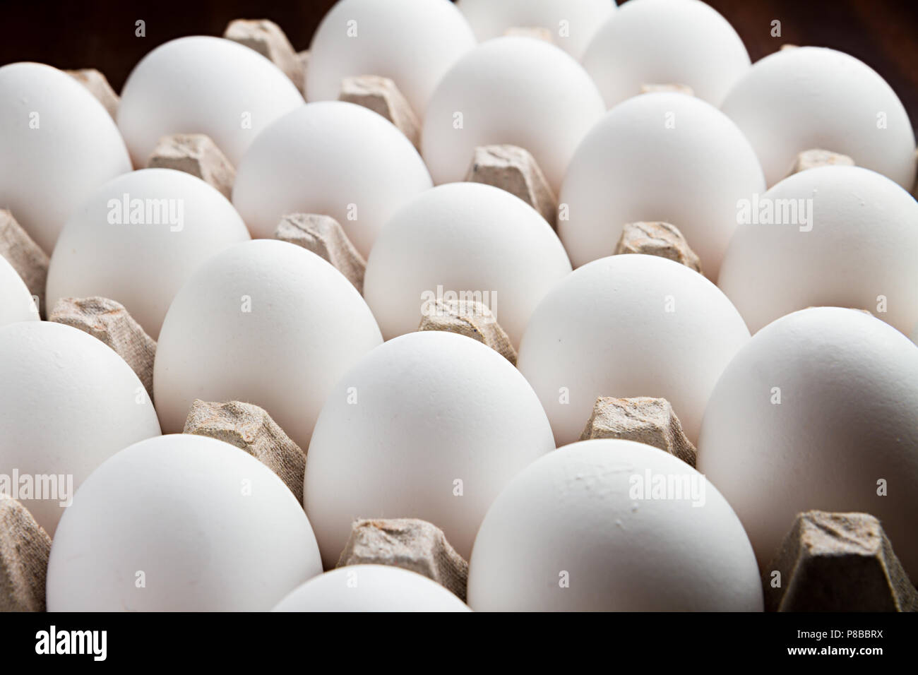 bunch of eggs isolated against a black background still sitting in