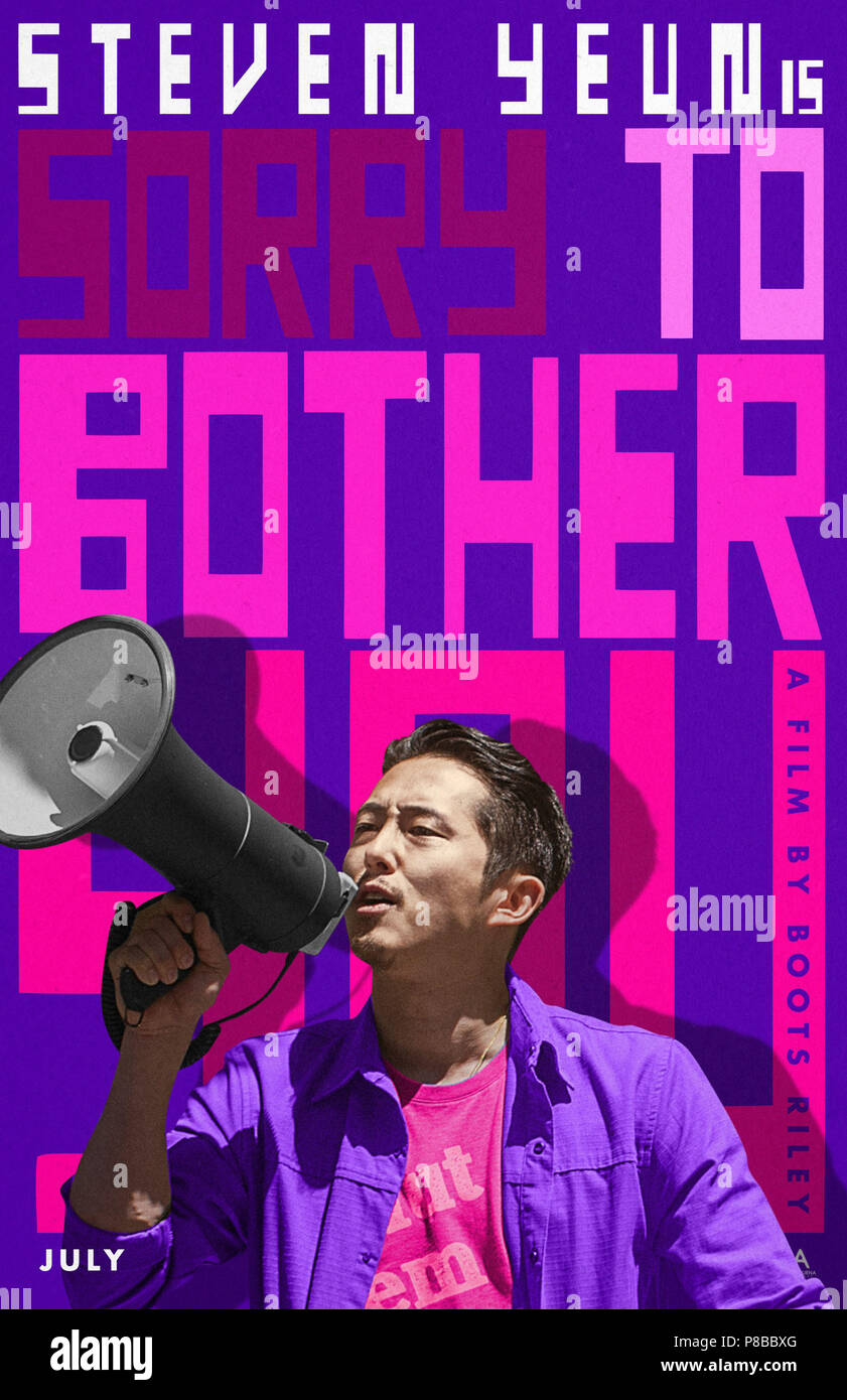 SORRY TO BOTHER YOU, US character poster, Steven Yeun, 2018. © Annapurna Pictures /Courtesy Everett Collection Stock Photo
