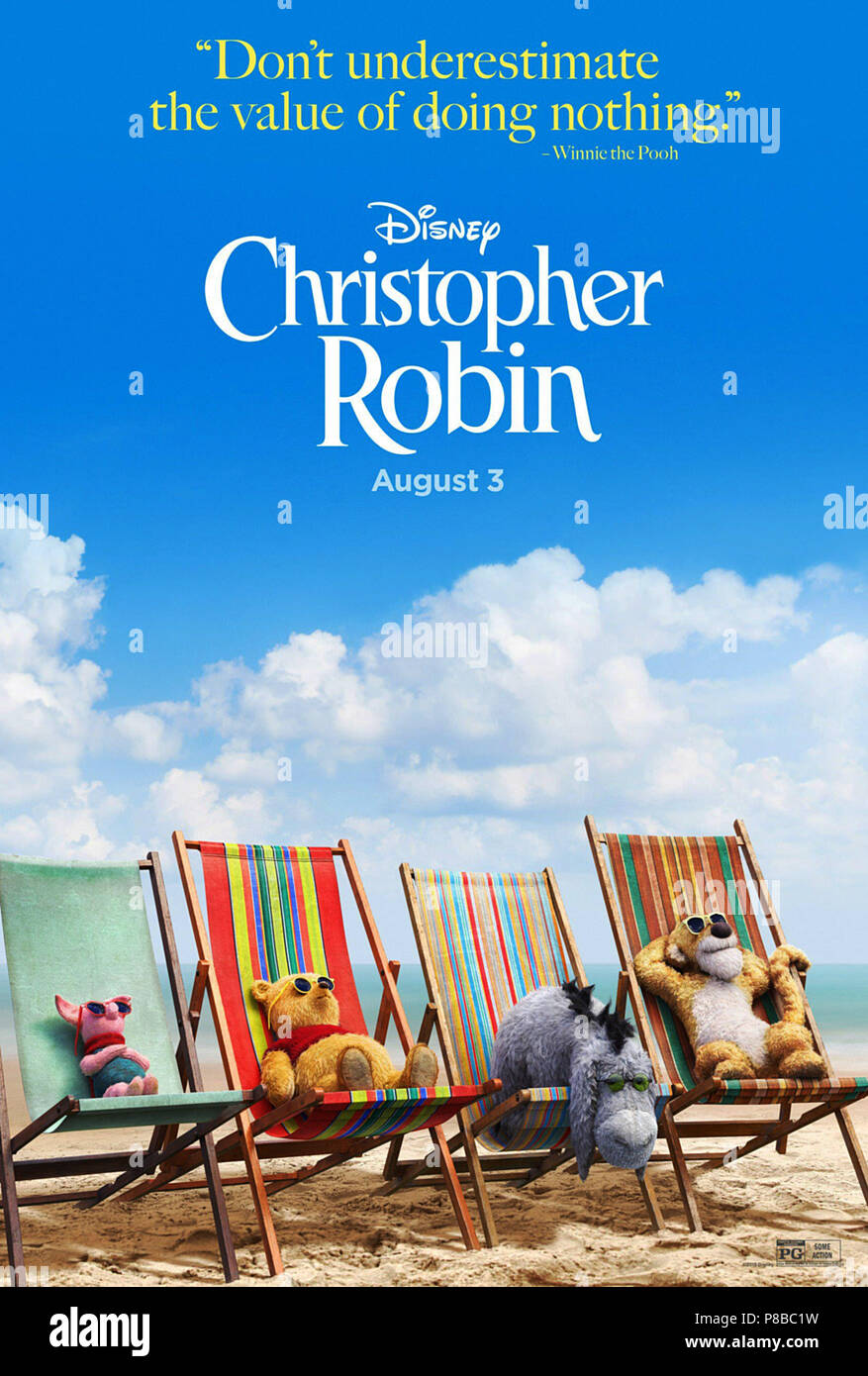 CHRISTOPHER ROBIN, US advance poster, lr Piglet (voice Nick Mohammed