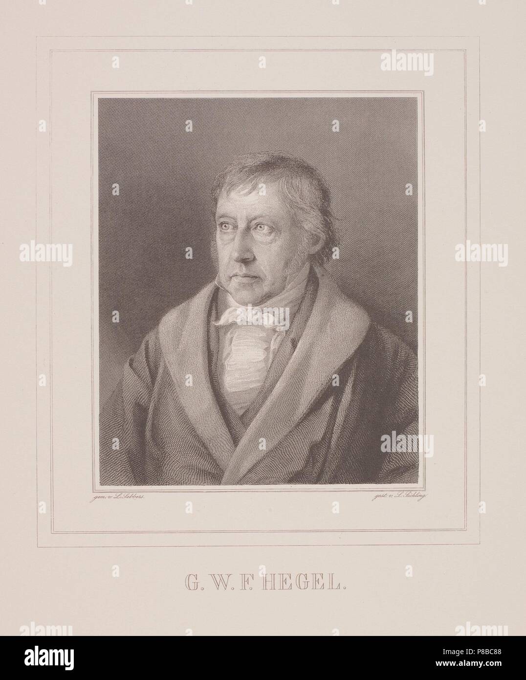 Portrait of Georg Wilhelm Friedrich Hegel (1770-1831). Museum: PRIVATE COLLECTION. Stock Photo