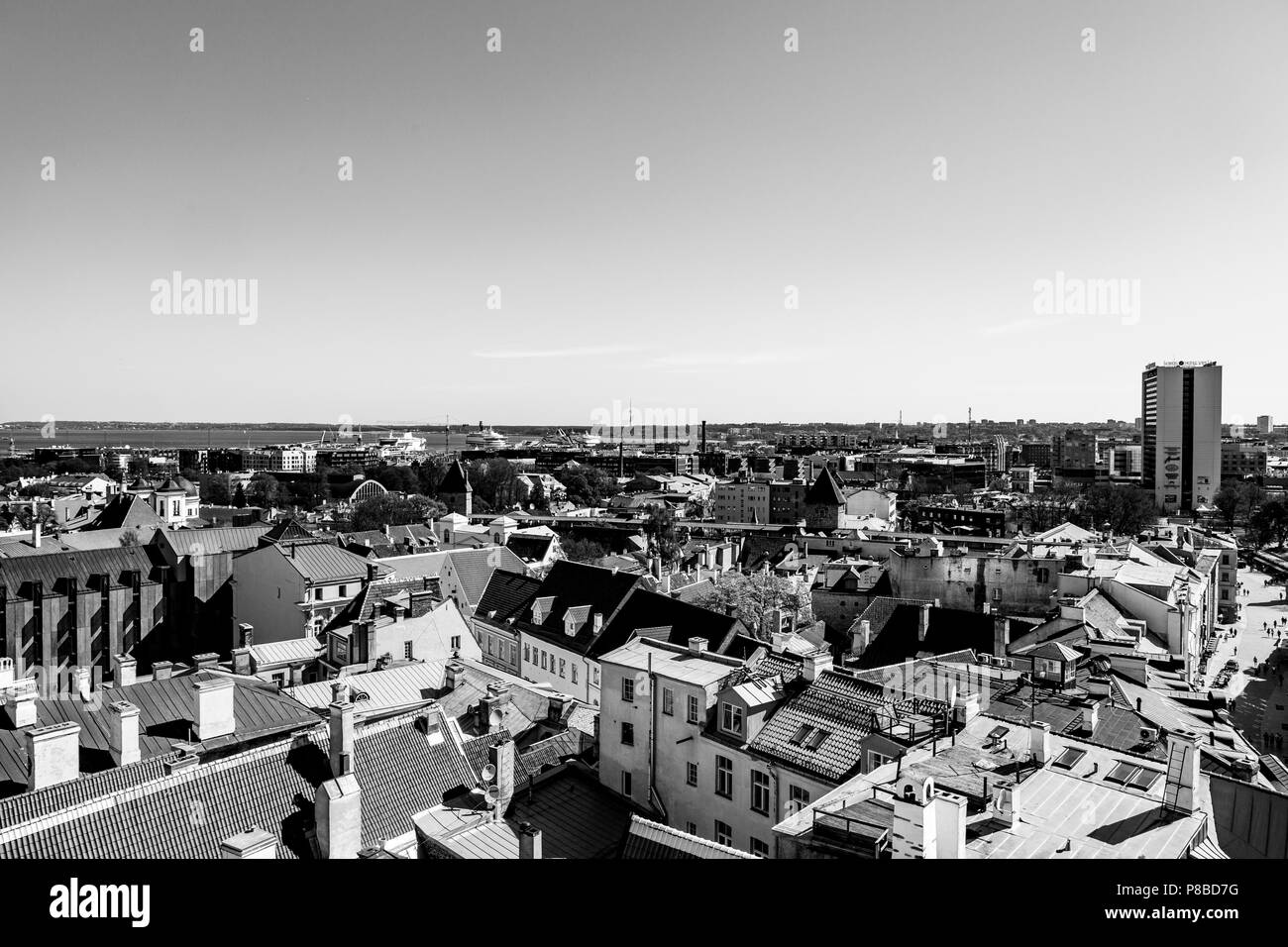 Landscape view of Tallin, Estonia Stock Photo