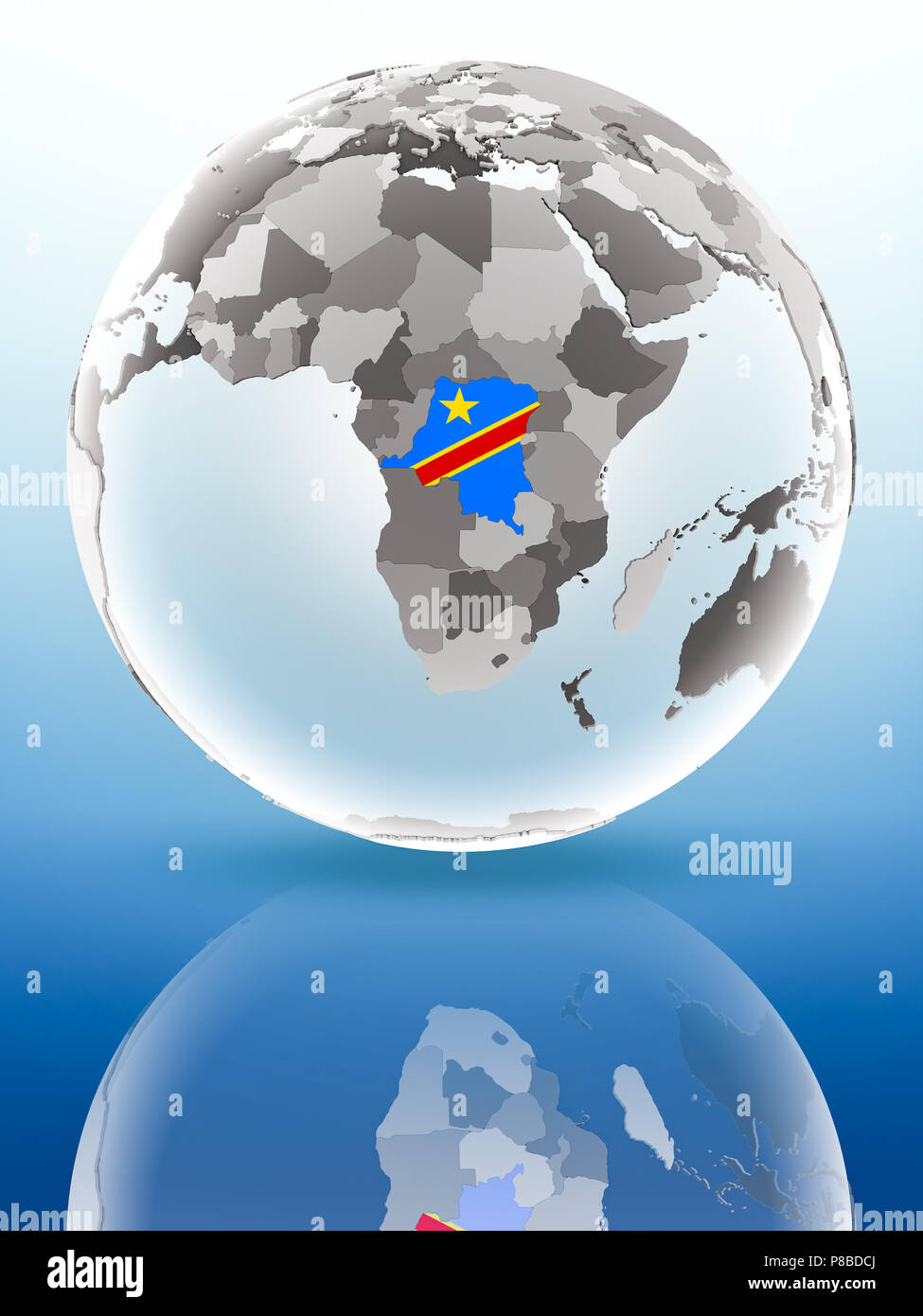 Map of dr congo globe hi-res stock photography and images - Alamy