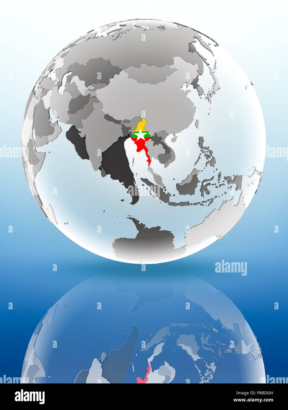 Myanmar Map Flag High Resolution Stock Photography and Images - Alamy