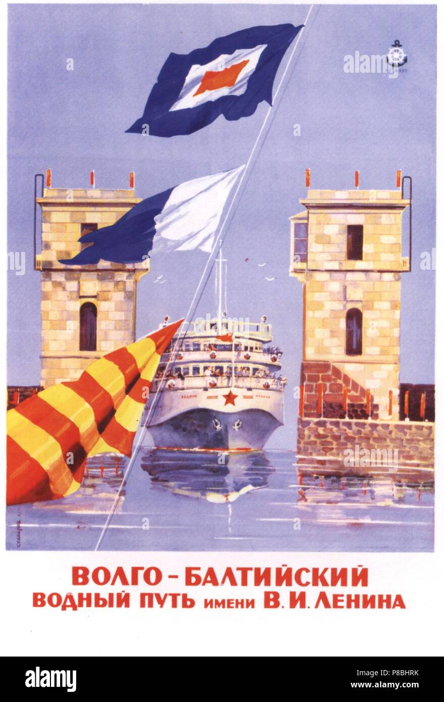 The VolgaBaltic Waterway (Poster). Museum Russian State Library