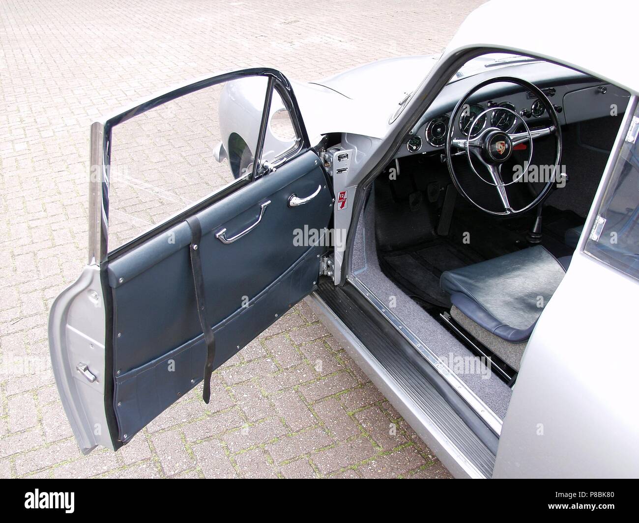 Porsche 356B Carrera GT 2 Litre Competition coupe 1962 - showing car  interior and drivers door Stock Photo - Alamy