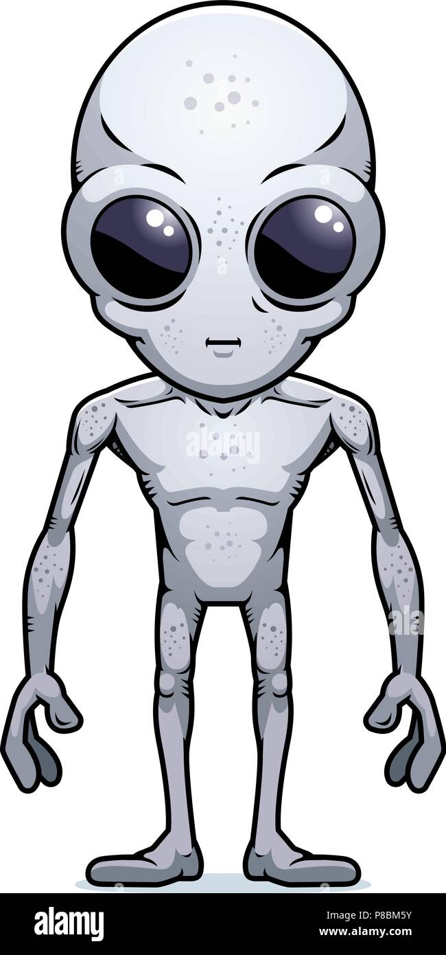 Grey Alien Drawing