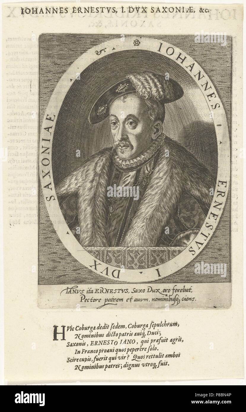 John Ernest (1521-1553), Duke of Saxe-Coburg. Museum: Rijksmuseum, Amsterdam. Stock Photo