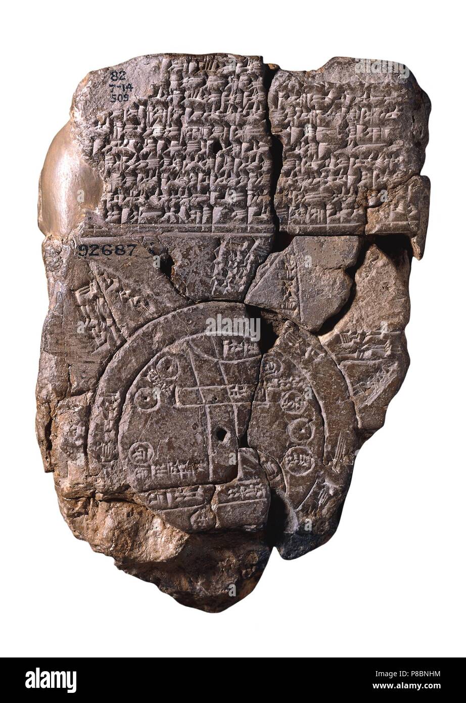 The Babylonian Map Of The World Museum BRITISH MUSEUM Stock Photo Alamy The Babylonian Map Of The World Museum BRITISH MUSEUM Stock Photo Alamy