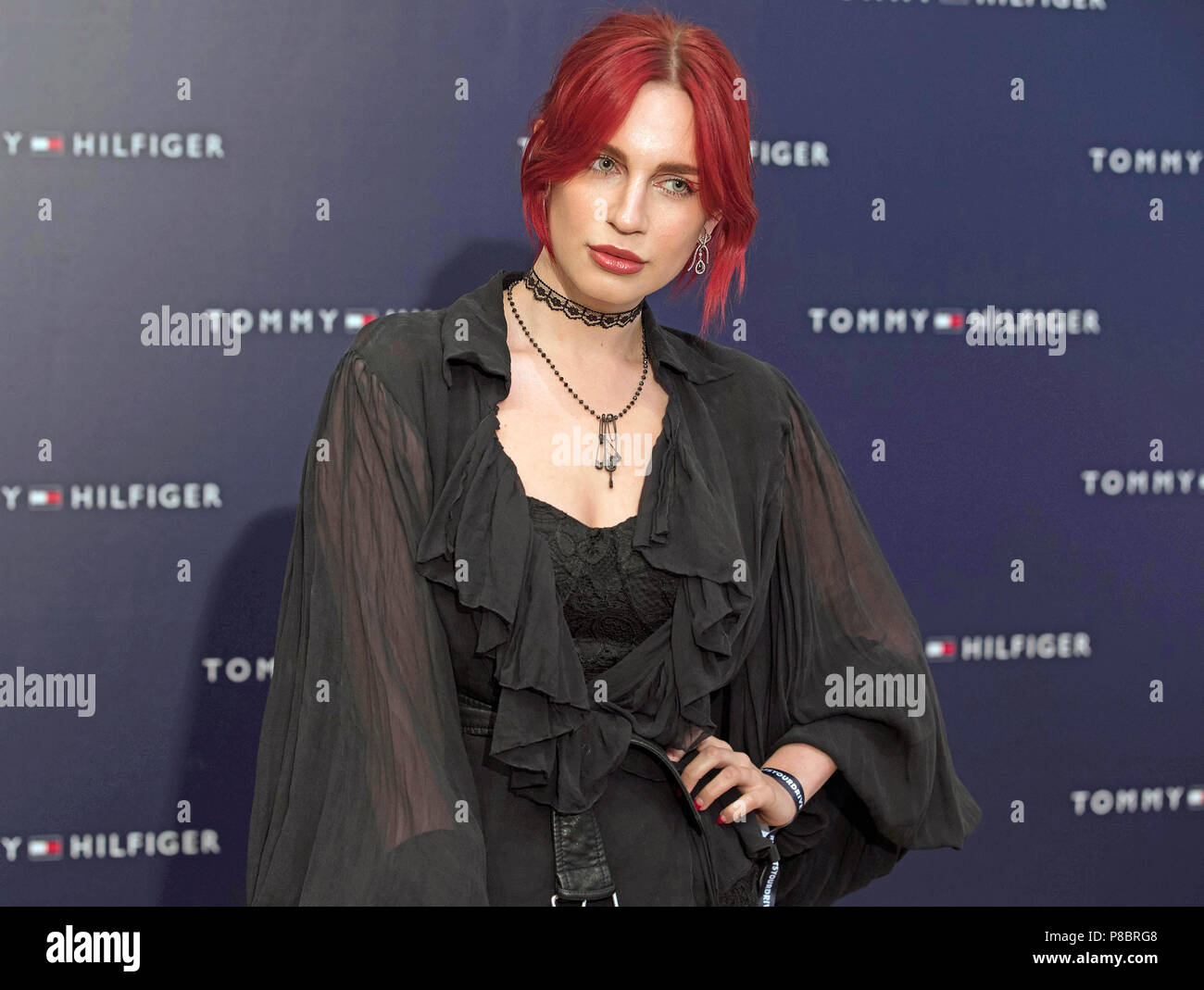 Nikita Andrianova arrives for 'An audience with Lewis Hamilton' at the  Tommy Hilfiger store on Regent Street, London Stock Photo - Alamy