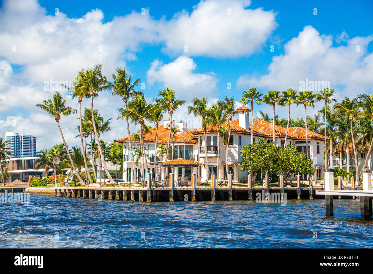 Large House in Fort Lauderdale Stock Photo Alamy