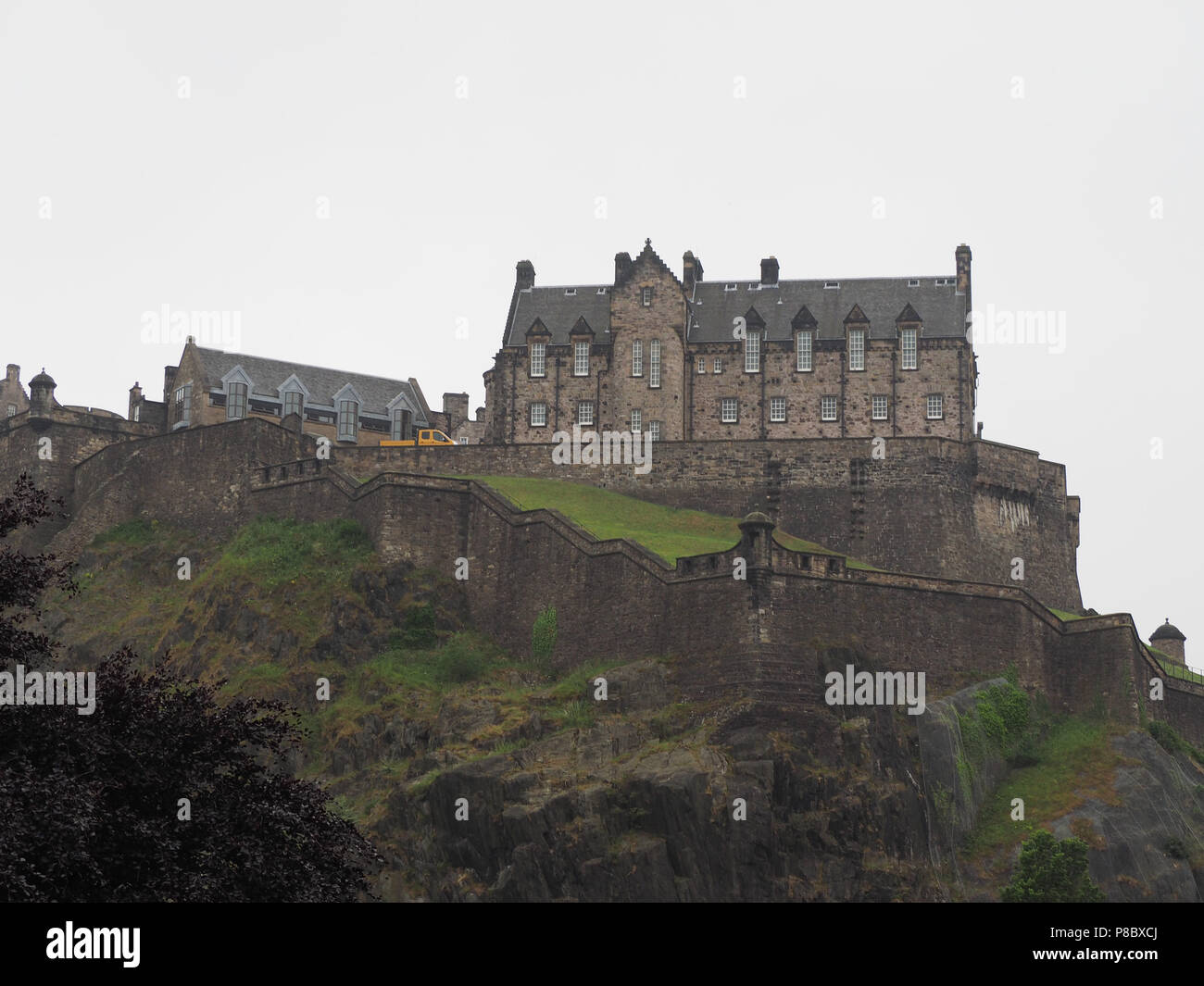 Edinburgh castle on the Castle Rock in Edinburgh, UK Stock Photo Alamy