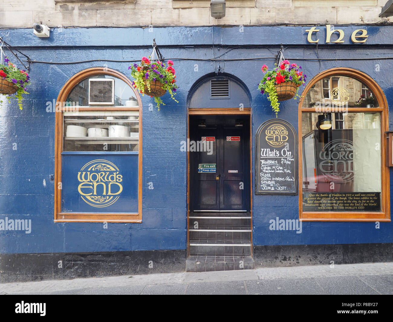 Edinburgh uk circa june 2018 the world s end public house stock