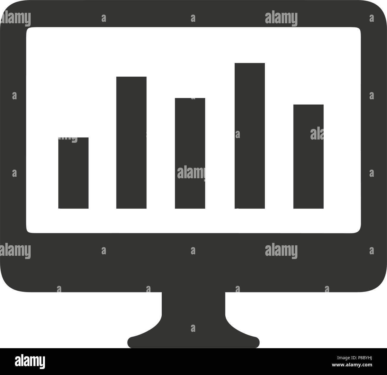 Online Marketing Report Icon Stock Vector
