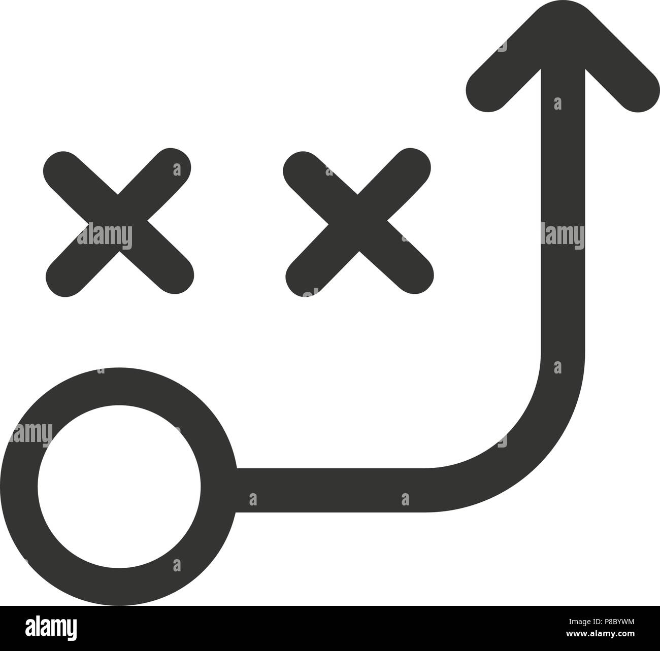 Strategic Planning Icon Stock Vector
