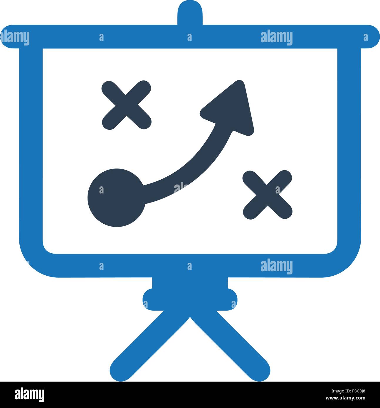 Presenting a Strategic Planning Icon Stock Vector Image & Art - Alamy
