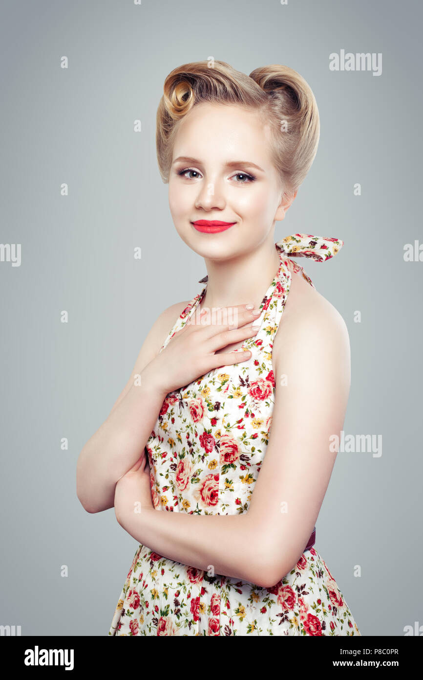 girl in a vintage dress