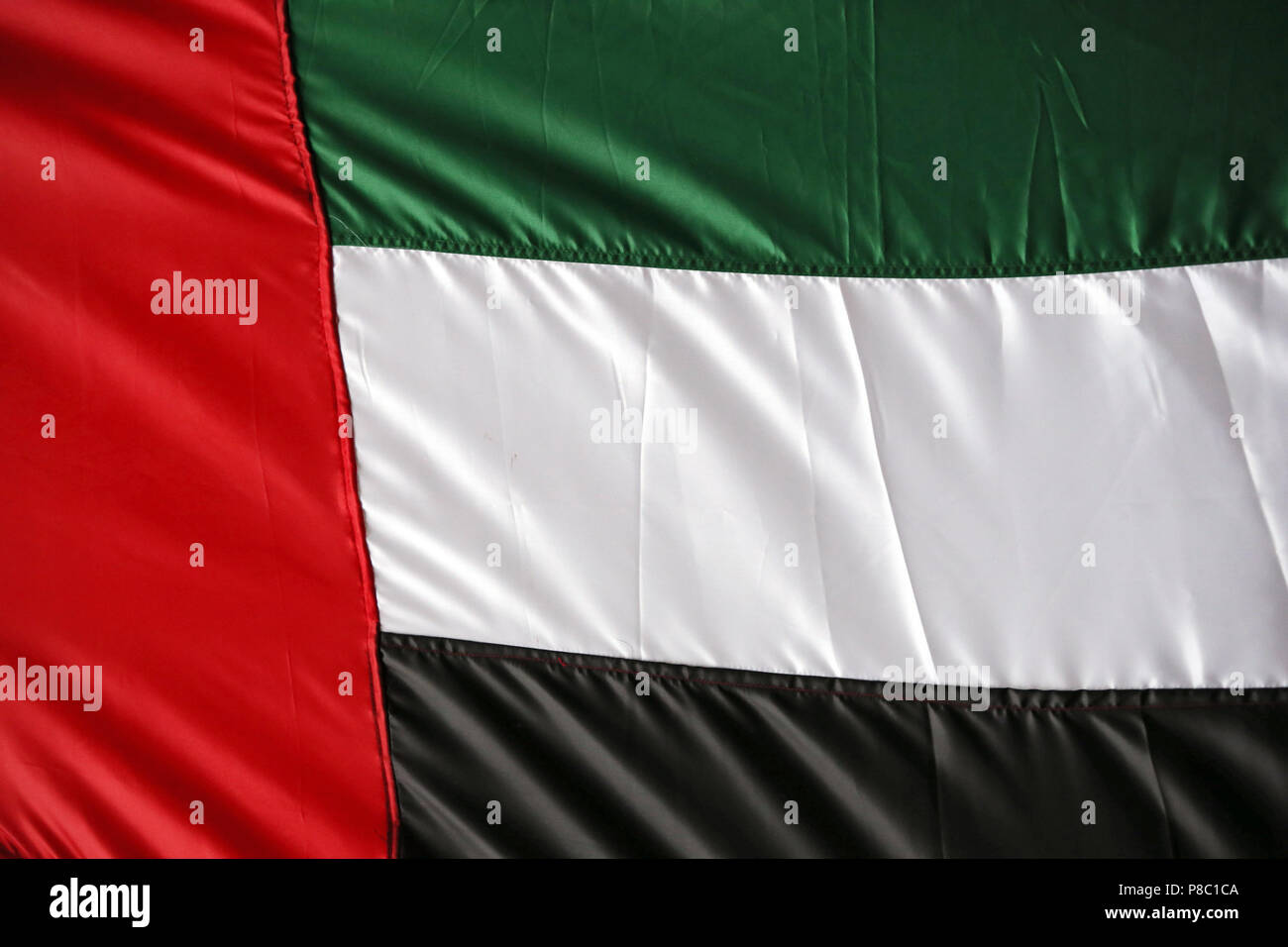 Hoppegarten, Germany, national flag of United Arab Emirates Stock Photo