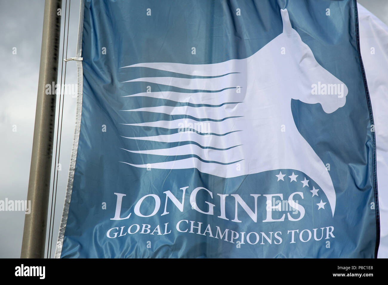Berlin, Flag of the Longines Global Champions Tour Stock Photo
