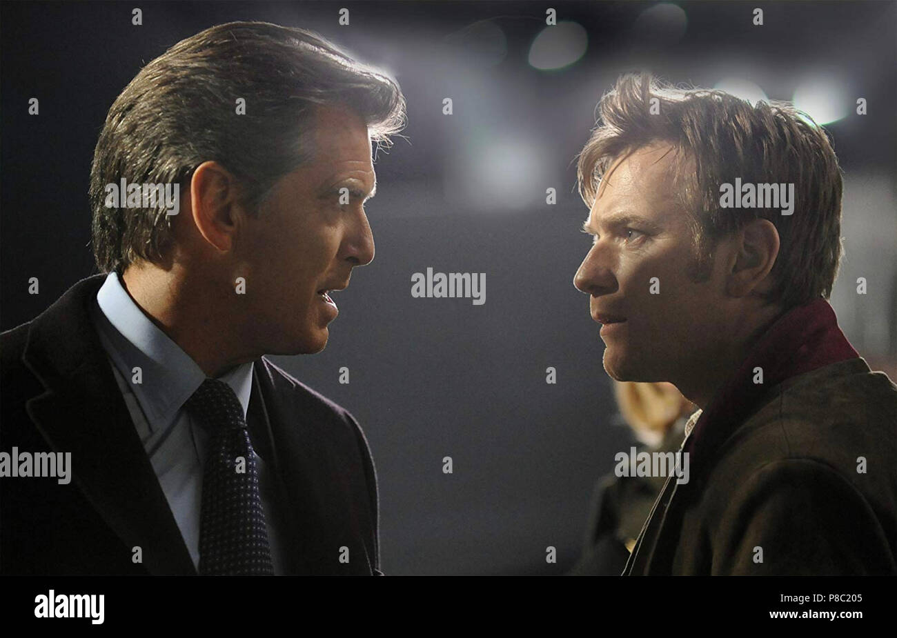 THE GHOST WRITER 2010 R.P Productions film with Pierce Brosnan at left and Ewan McGregor Stock Photo