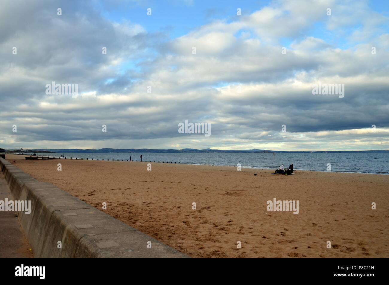view from Portobello Beach Stock Photo Alamy