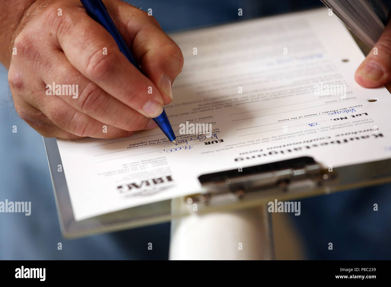 Iffezheim, purchase contract is completed Stock Photo