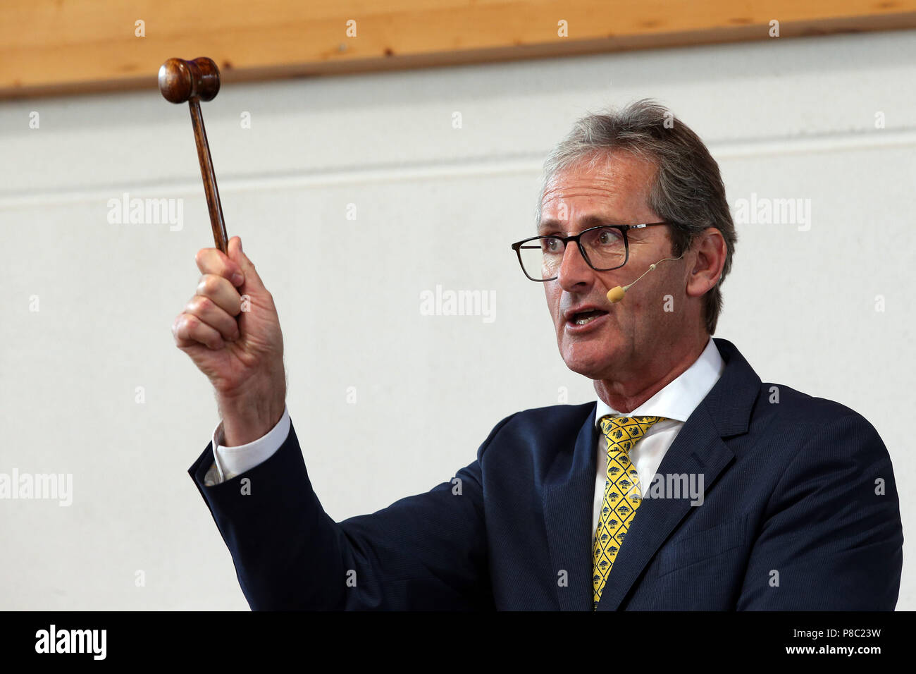 Iffezheim, auctioneer John O'Kelly in portrait Stock Photo Alamy