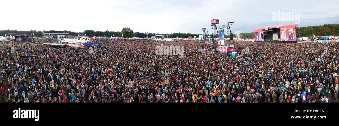 Lollapalooza in 2017 at the racecourse Hoppegarten Stock Photo