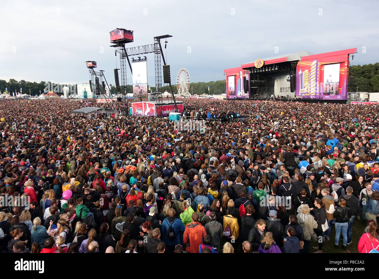 Lollapalooza in 2017 at the racecourse Hoppegarten Stock Photo