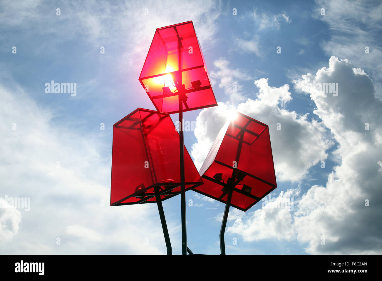 Hoppegarten, Germany, lampshades Stock Photo