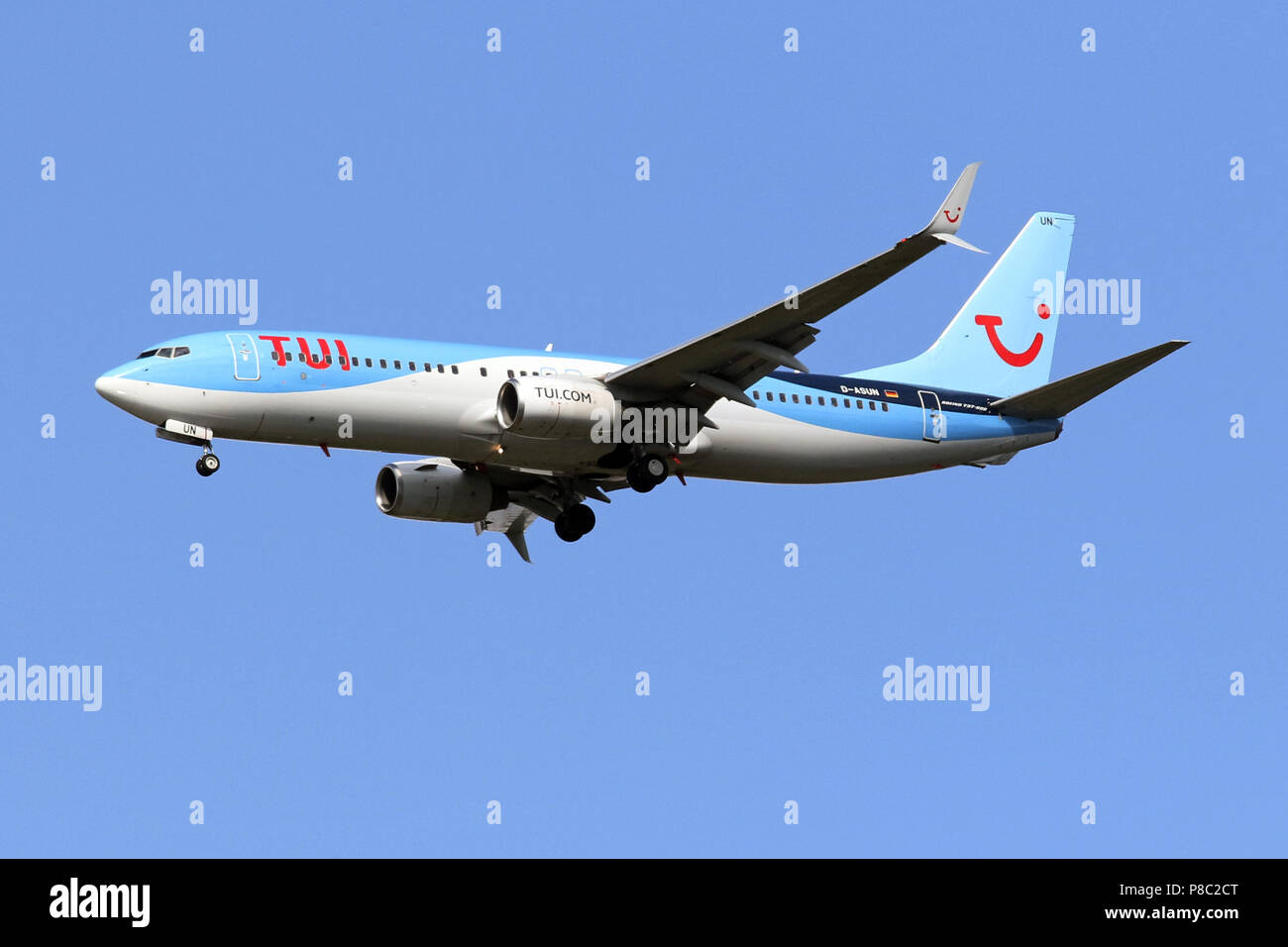 Hannover, Germany, Boeing 737 of TUIfly Stock Photo