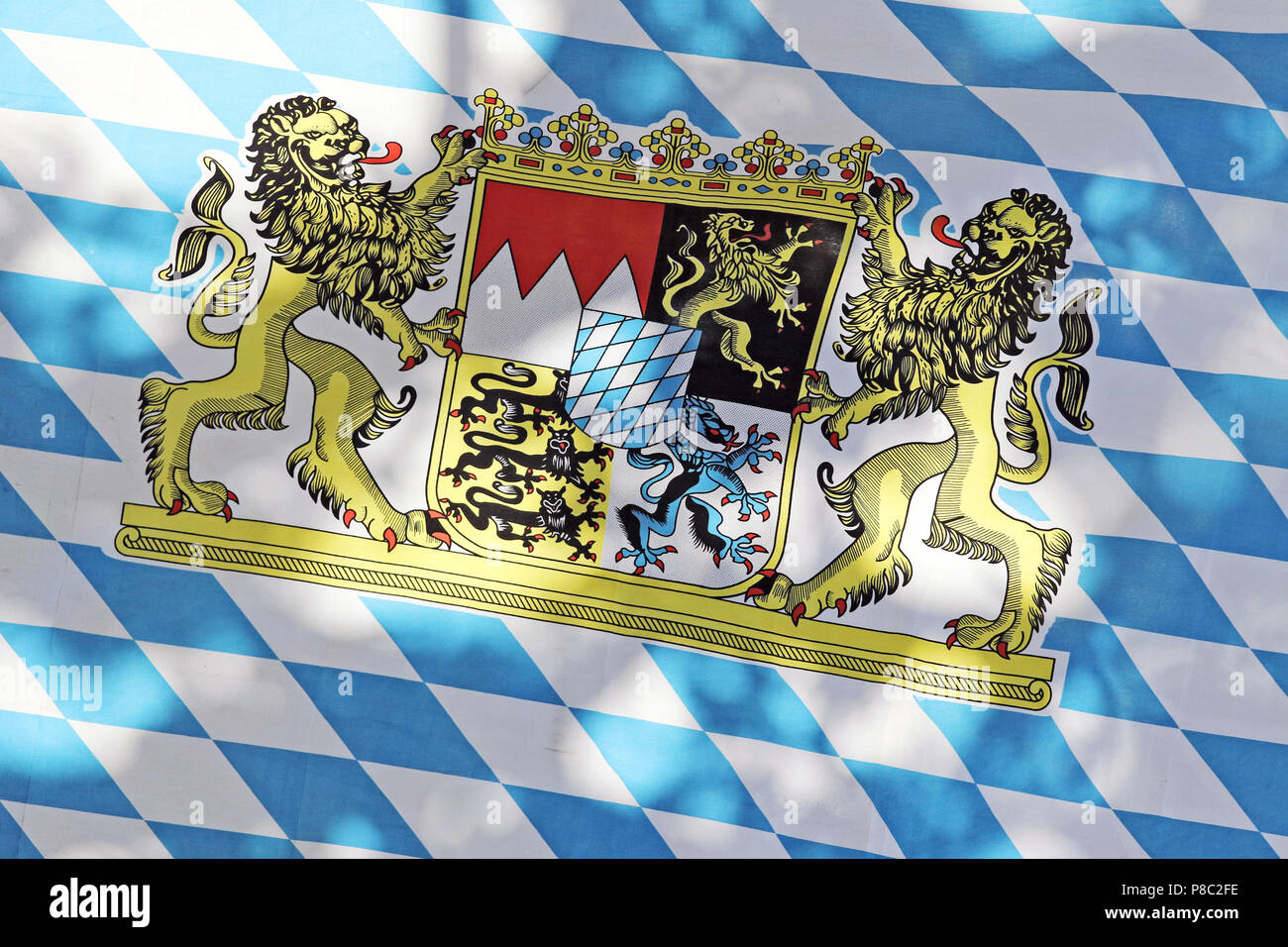 Hannover, flag of the state of Bavaria Stock Photo