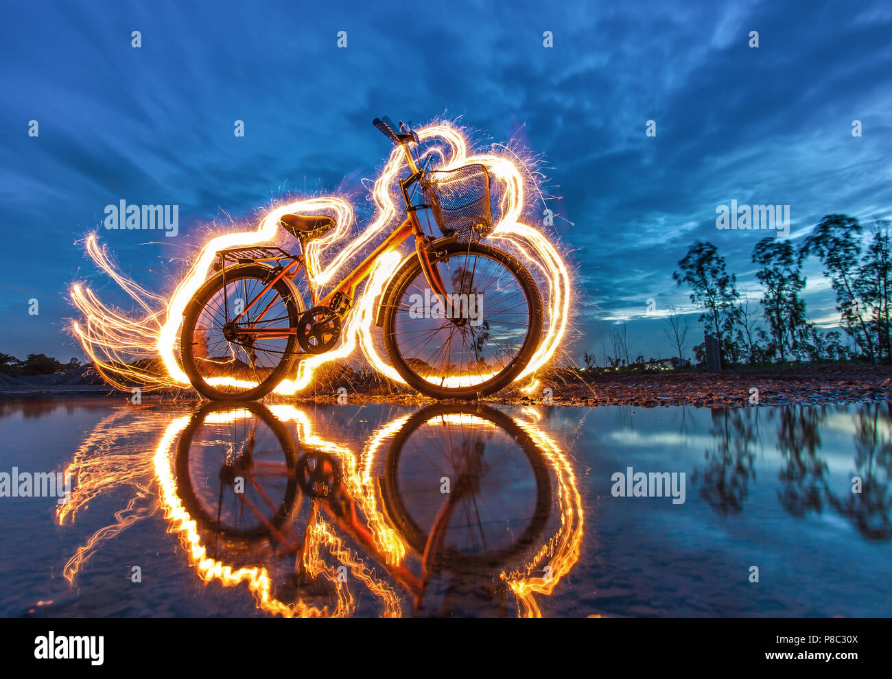 bike reflection