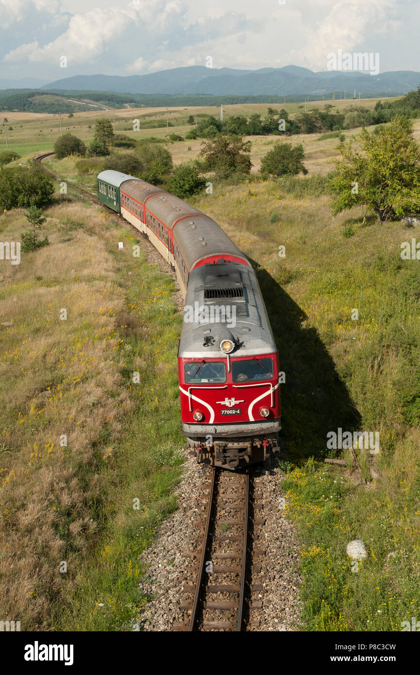 Train Travel Bulgaria, Balkans, Stock Photo